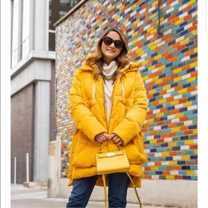 Sam Edelman | Yellow Sherpa Hood Down Parka